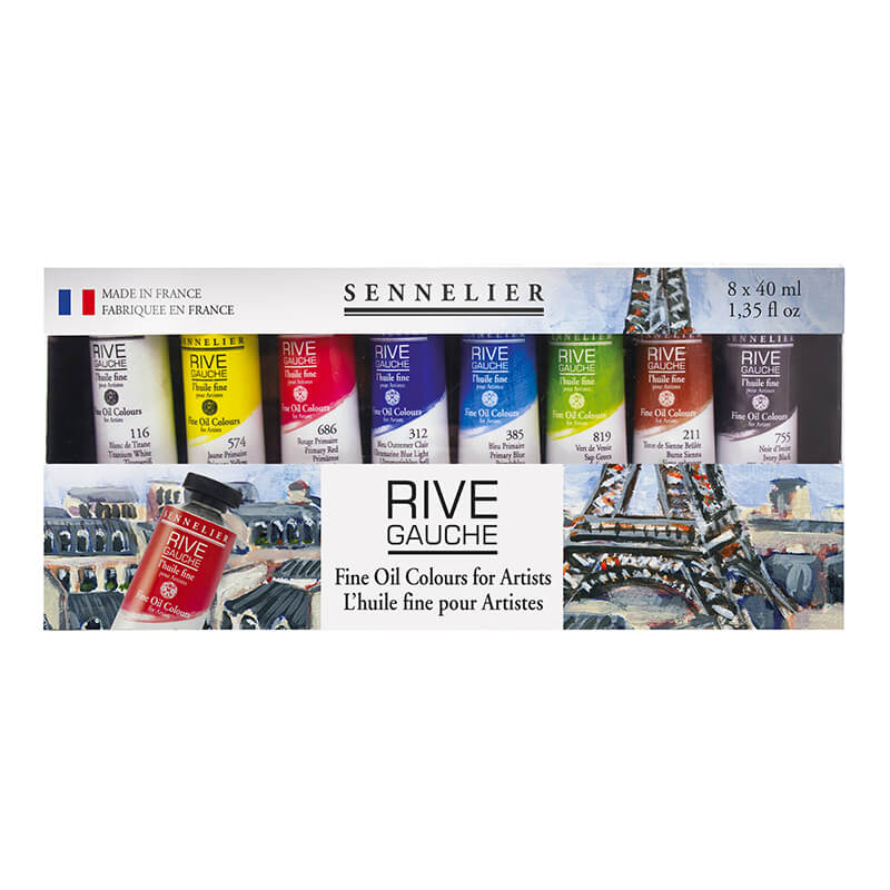 Sennelier - Set Huile Fine - Rive Gauche - 8x40ml