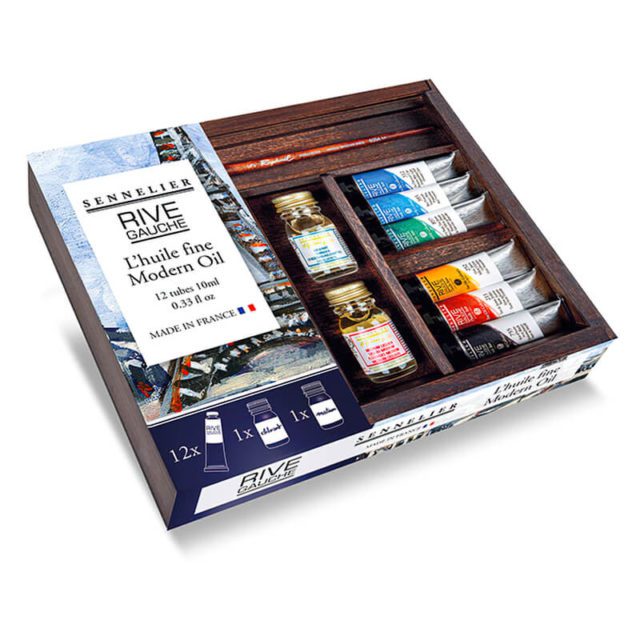 Sennelier - Coffret Huile Fine - Rive Gauche - 12x10ml