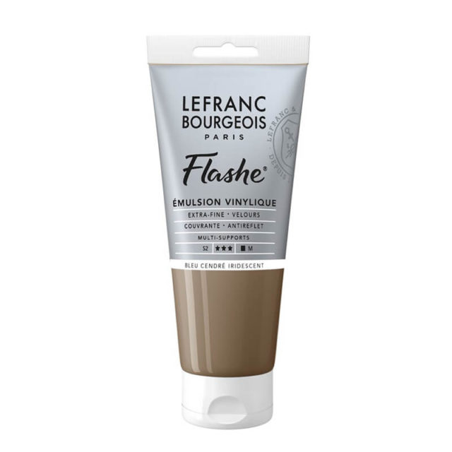 Lefranc Bourgeois - Flashe Acrylique - 80ml - Bleu Cendré Iridescent