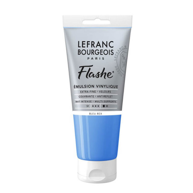 Lefranc Bourgeois - Flashe Acrylique - 80ml - Bleu Rex