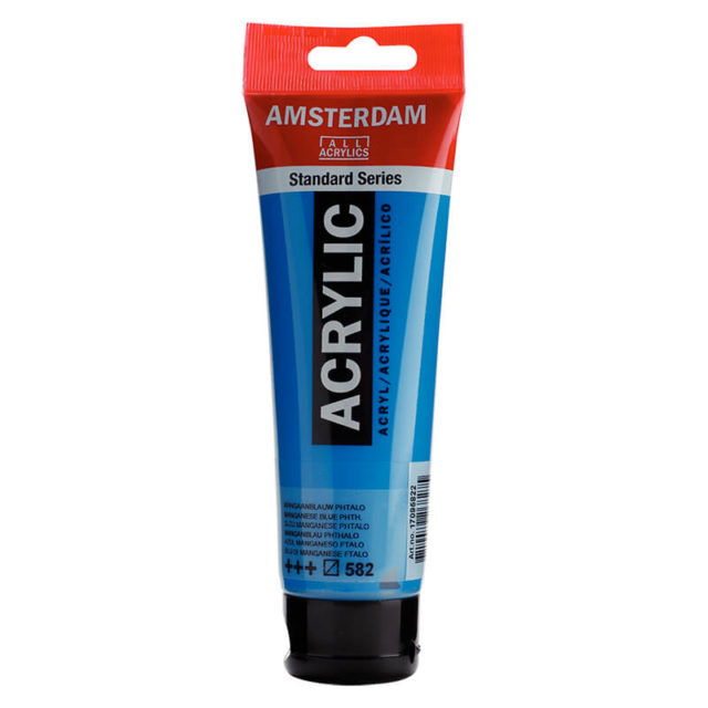 Amsterdam - Acrylique Standard Series - 120ml - Bleu Manganèse Phtalocyanine