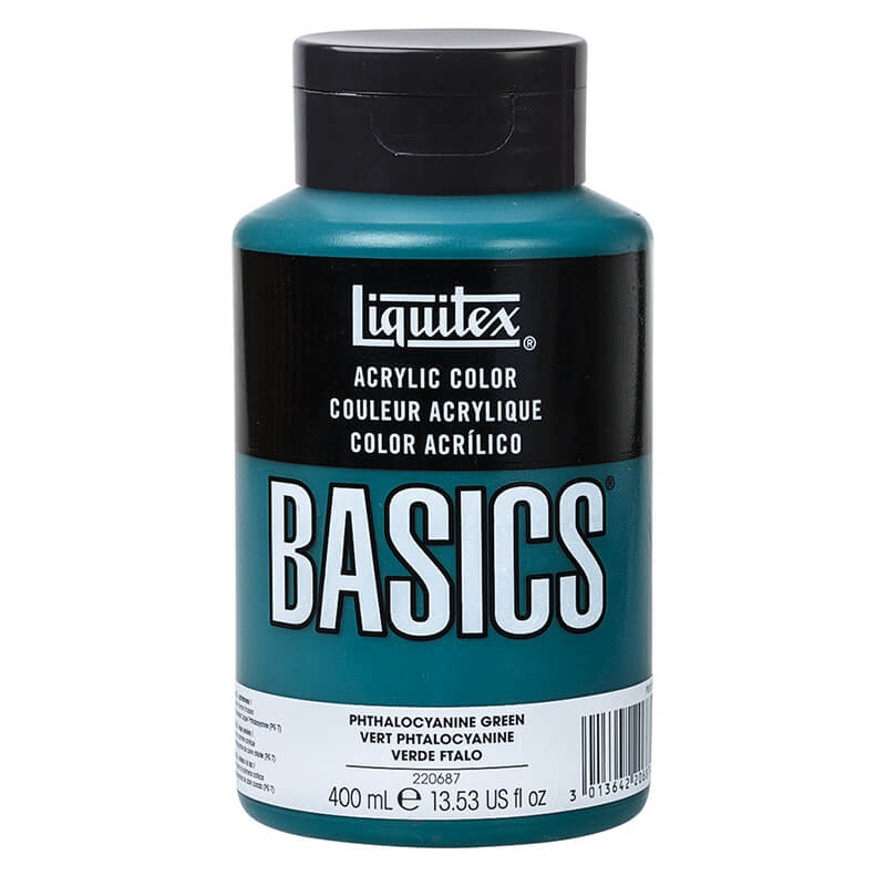 Liquitex - Basics Acrylique - 400ml - Vert Phtalocyanine