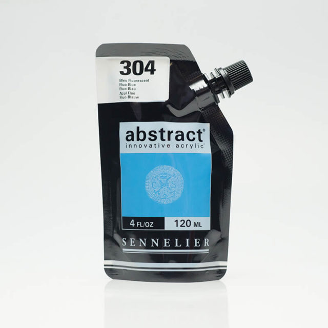 Sennelier - Abstract Acrylique - 120ml - Bleu Fluo 304