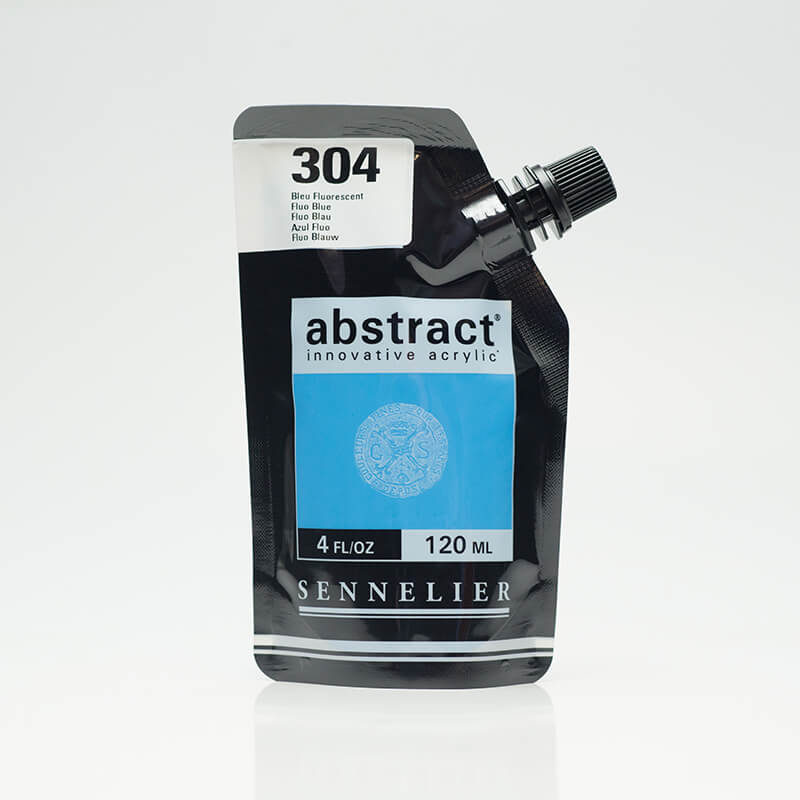Sennelier - Abstract Acrylique - 120ml - Bleu Fluo 304
