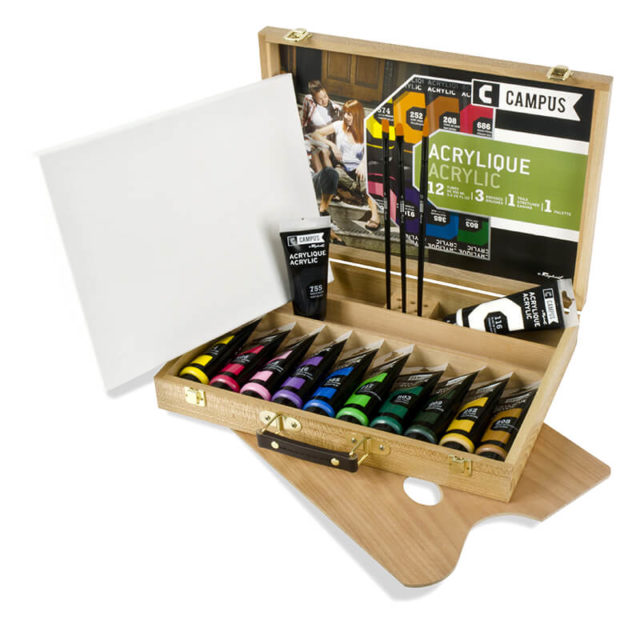 Campus - Coffret Acrylique Fine - 12x100ml