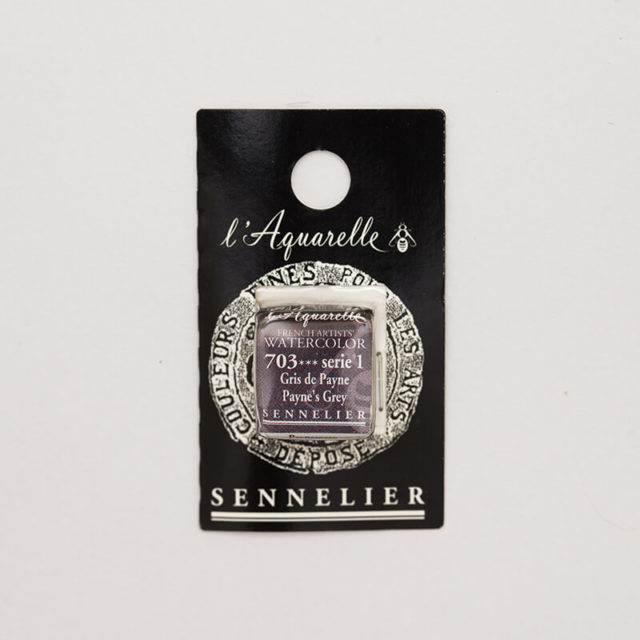 Sennelier - Aquarelle Extra-Fine - ½ Godet - S1 - Gris de Payne