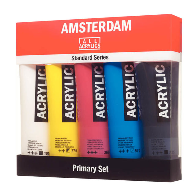 Amsterdam - Set Primaires Acrylique Fine Standard Series - 5x120ml
