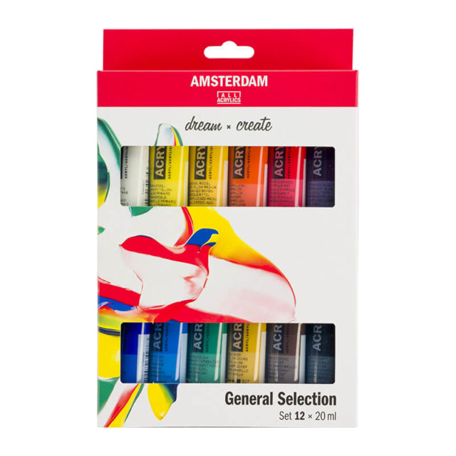 Amsterdam - Set Acrylique Fine Standard Series - 12x20ml