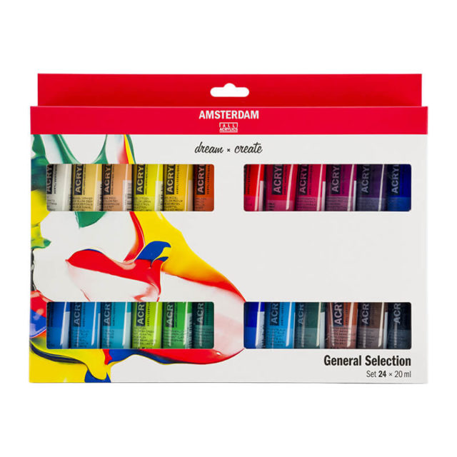 Amsterdam - Set Acrylique Fine Standard Series - 24x20ml
