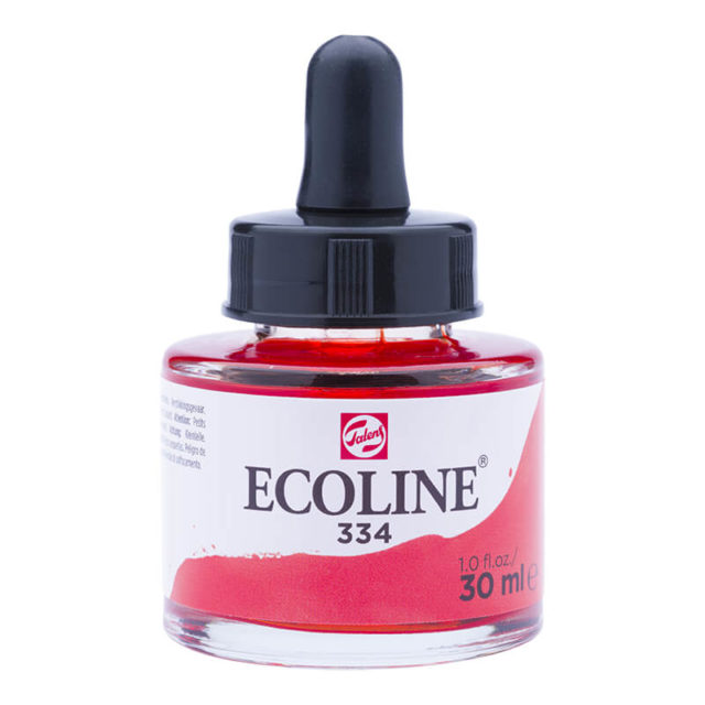 Talens - Encre Aquarelle Ecoline - 30ml - Écarlate