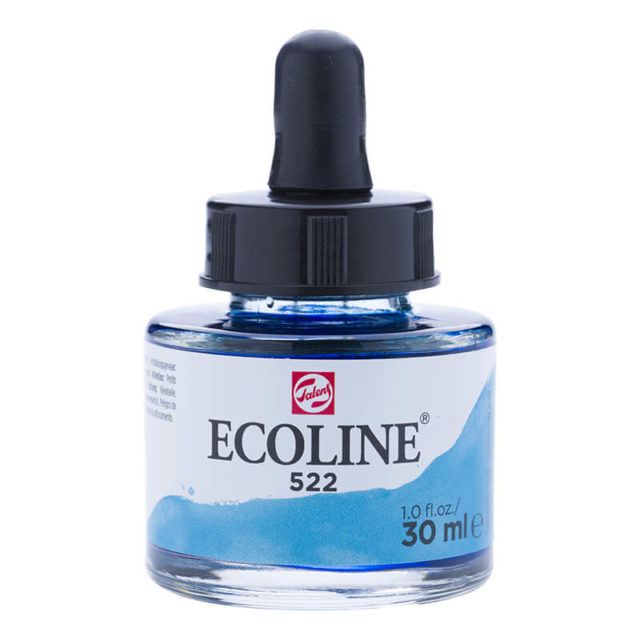 Talens - Encre Aquarelle Ecoline - 30ml - Bleu Turquoise