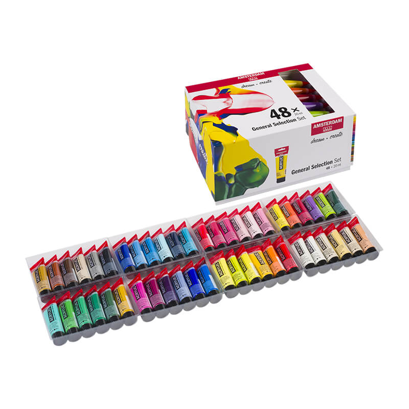 Amsterdam - Set Acrylique Fine Standard Series - 48x20ml