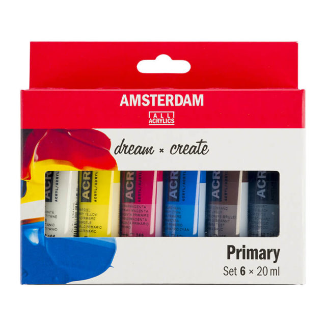 Amsterdam - Set Primaires Acrylique Fine Standard Series - 6x20ml
