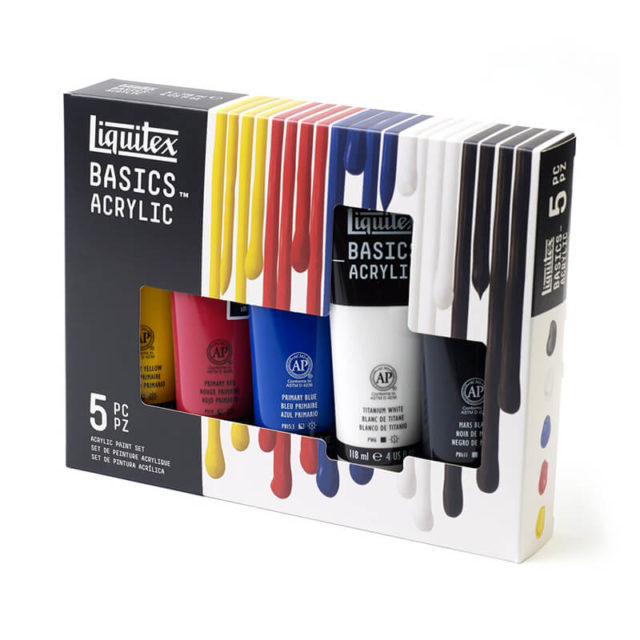 Liquitex - Set Basics Acrylique Fine - 5x118ml
